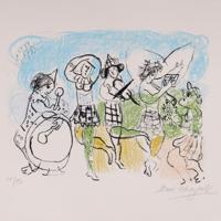 Marc Chagall LES PETITS ARLEQUINS Lithograph - Sold for $4,160 on 02-21-2026 (Lot 113).jpg
